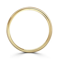 2mm Softened Flat Court 18ct Yellow Gold Wedding Ring by Brown & Newirth - Michael Jones Jeweller