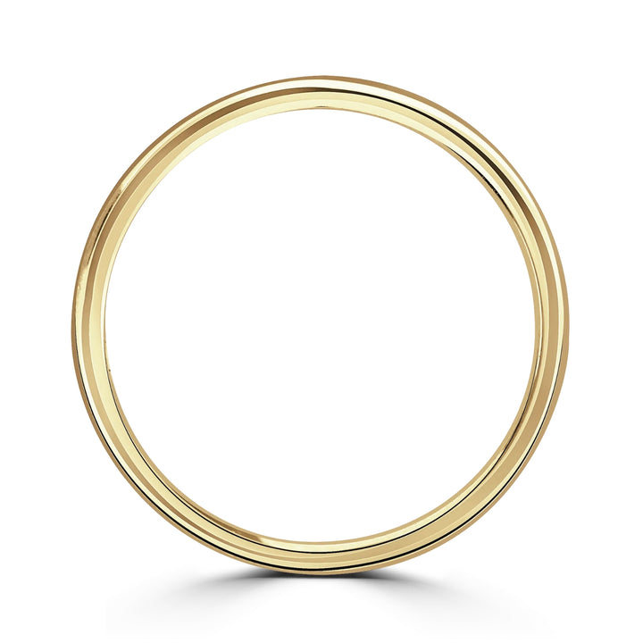 2mm Softened Flat Court 18ct Yellow Gold Wedding Ring by Brown & Newirth - Michael Jones Jeweller