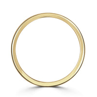 2.5mm Softened Flat Court 18ct Yellow Gold Wedding Ring by Brown & Newirth - Michael Jones Jeweller