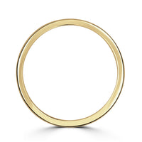 2.5mm Softened Flat Court 18ct Yellow Gold Wedding Ring by Brown & Newirth