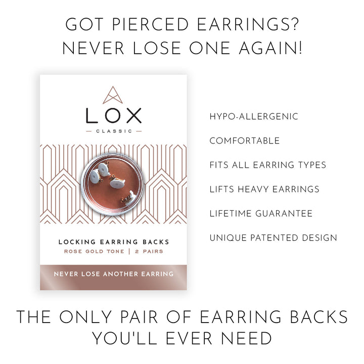 Classic Earring Backs - Rose Gold Tone - Michael Jones Jeweller