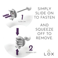 LOX Classic Earring Backs - Silver Tone - Michael Jones Jeweller