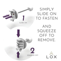 LOX Classic Earring Backs - Silver Tone - Michael Jones Jeweller