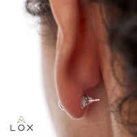 LOX Classic Earring Backs - Silver Tone - Michael Jones Jeweller