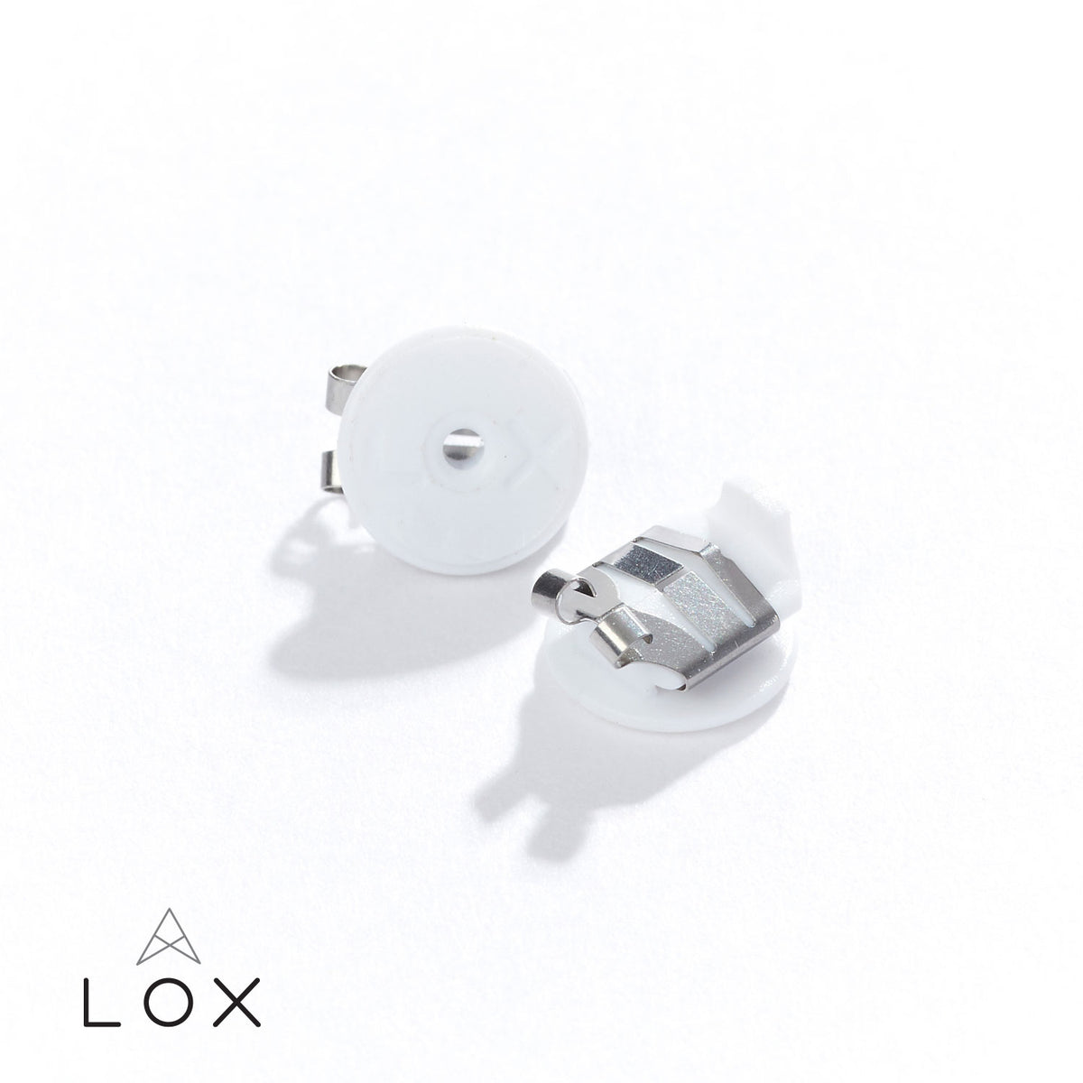 LOX Classic Earring Backs - Silver Tone - Michael Jones Jeweller
