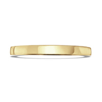 2mm Contemporary Court 9ct Yellow Gold Wedding Ring by Brown & Newirth - Michael Jones Jeweller