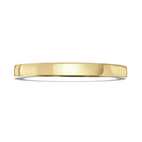 2mm Contemporary Court 9ct Yellow Gold Wedding Ring by Brown & Newirth - Michael Jones Jeweller