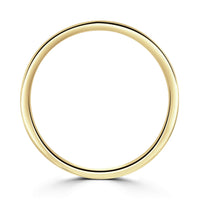 2mm Contemporary Court 9ct Yellow Gold Wedding Ring by Brown & Newirth - Michael Jones Jeweller