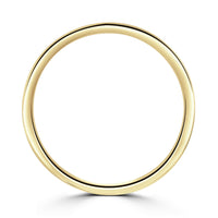 2mm Contemporary Court 9ct Yellow Gold Wedding Ring by Brown & Newirth - Michael Jones Jeweller