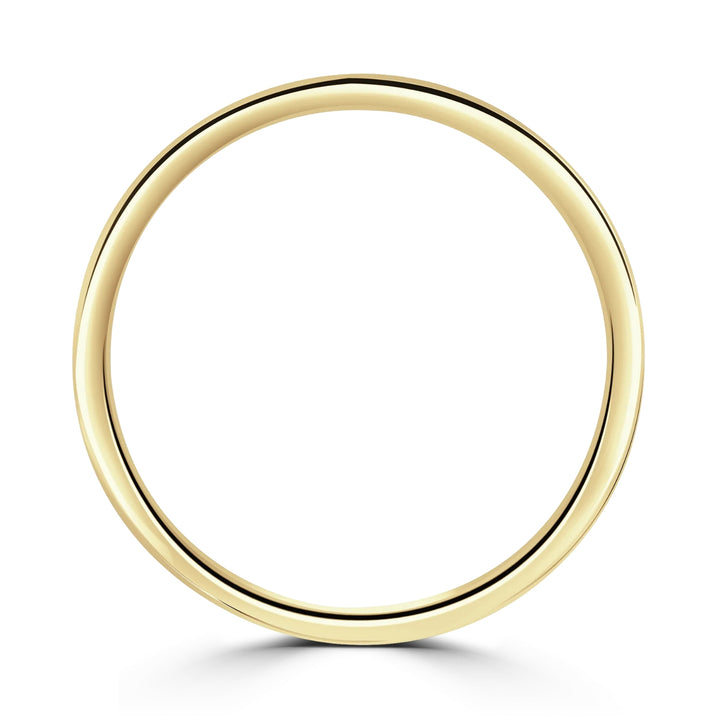 2mm Contemporary Court 9ct Yellow Gold Wedding Ring by Brown & Newirth - Michael Jones Jeweller