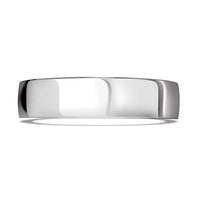 5mm Contemporary Cout 9ct White Gold Wedding Ring by Brown 7 Newirth