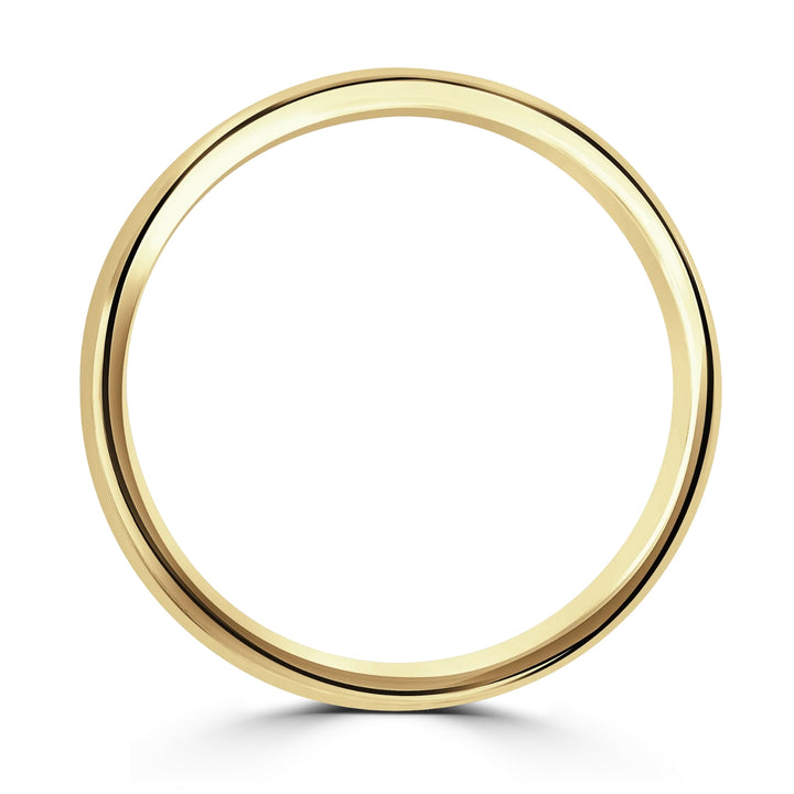 6mm Contemporary Court 9ct Yellow Gold Wedding Ring by Brown & Newirth