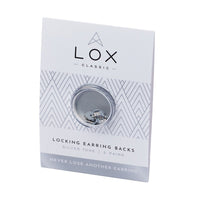 LOX Classic Earring Backs - Silver Tone - Michael Jones Jeweller
