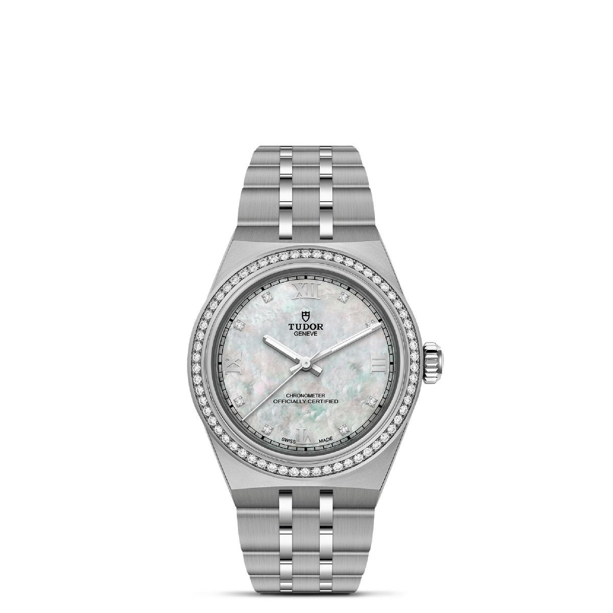 TUDOR Royal 30mm Stainless Steel Diamond Master Chronometer Automatic Watch M2830A1S0-0001