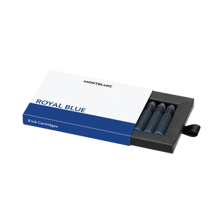 Montblanc Refills 8 Ink Cartridges 128198 Royal Blue - Michael Jones Jeweller