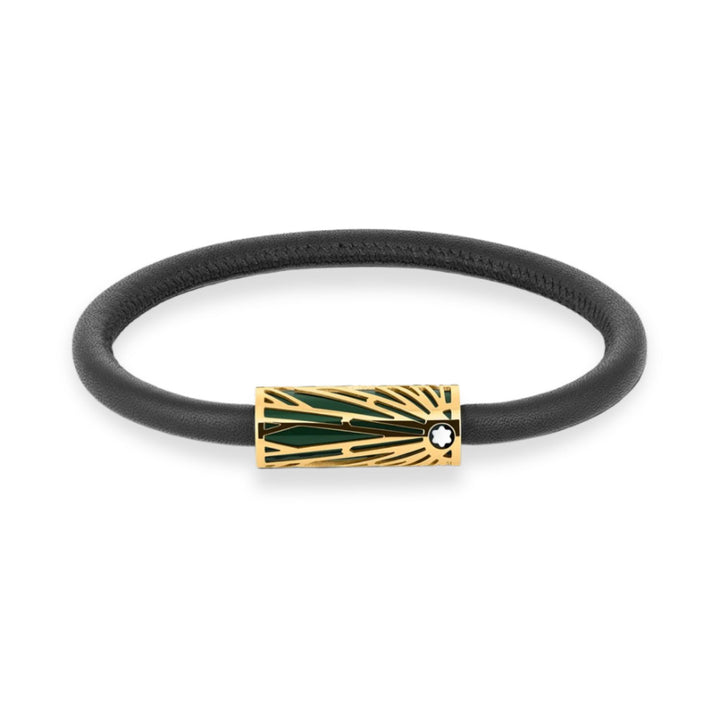 Montblanc Leather - Meisterstück The Origin Collection Green Bracelet