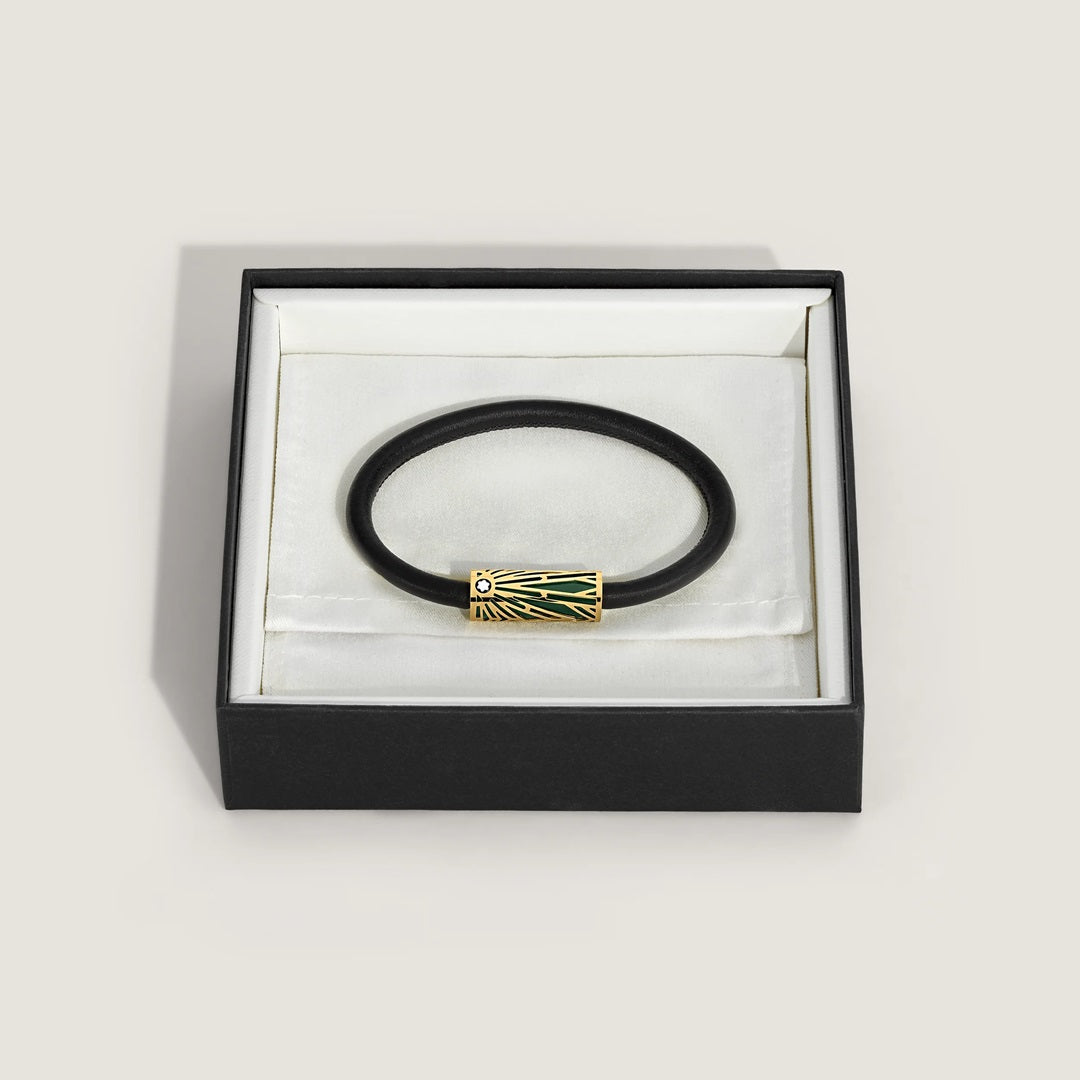 Montblanc Leather - Meisterstück The Origin Collection Green Bracelet - Michael Jones Jeweller