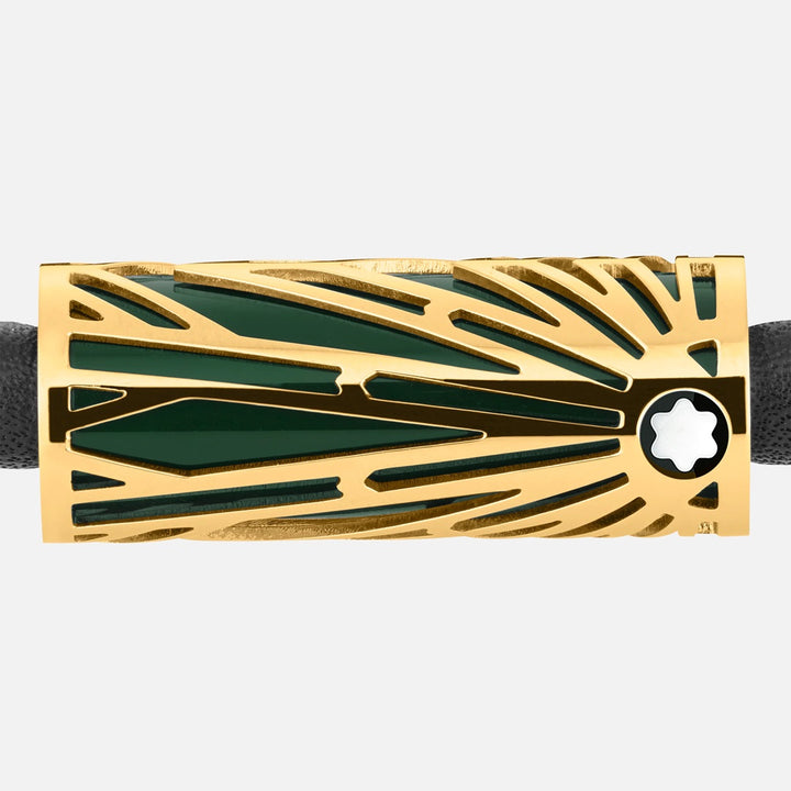 Montblanc Leather - Meisterstück The Origin Collection Green Bracelet