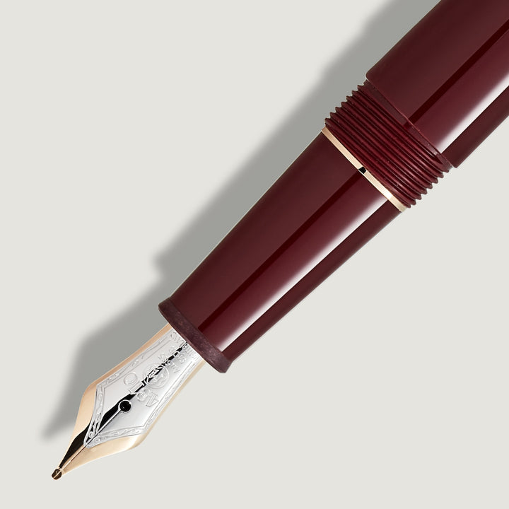 Montblanc Meisterstück 133014 Burgundy Red Classique 145 (M) Fountain Pen - Michael Jones Jeweller