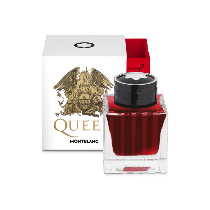 Montblanc Collector Lines 134412 Great Characters Hommage to Queen Special Edition Ink Bottle Red - 50ml - Michael Jones Jeweller