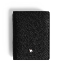 Montblanc Leather - Grain Card Holder 4CC Black MB199442