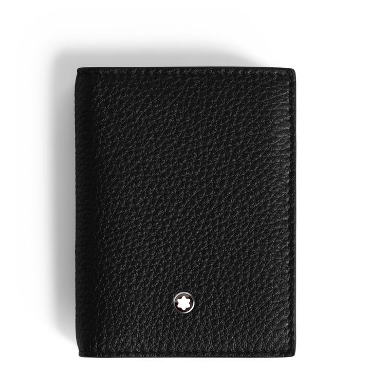Montblanc Leather - Grain Card Holder 4CC Black MB199442