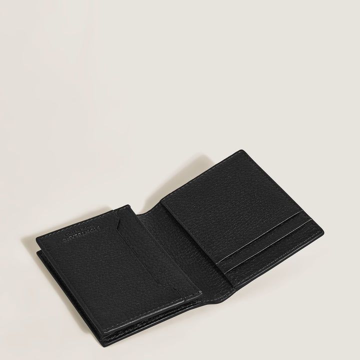 Montblanc Leather - Grain Card Holder 4CC Black MB199442