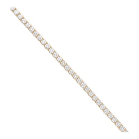 Laboratory Grown 10.00ct 18ct Yellow Gold Tennis Bracelet - Michael Jones Jeweller