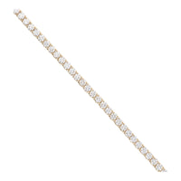 Laboratory Grown 10.00ct 18ct Yellow Gold Tennis Bracelet