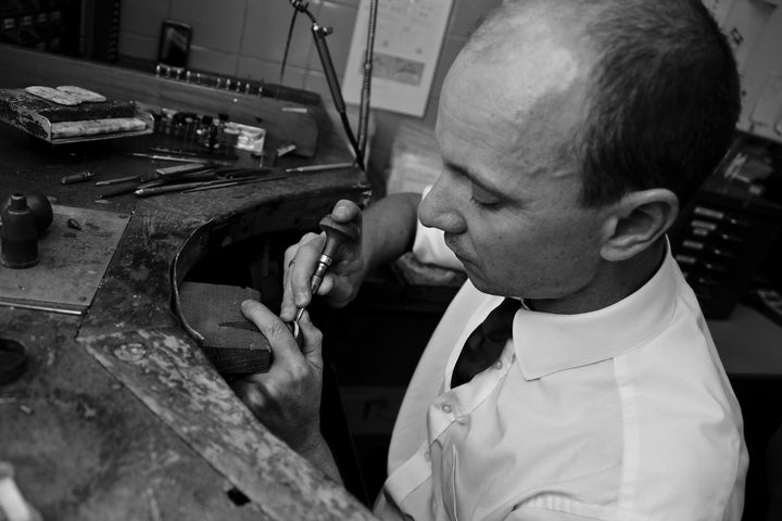 in-house goldsmith at work