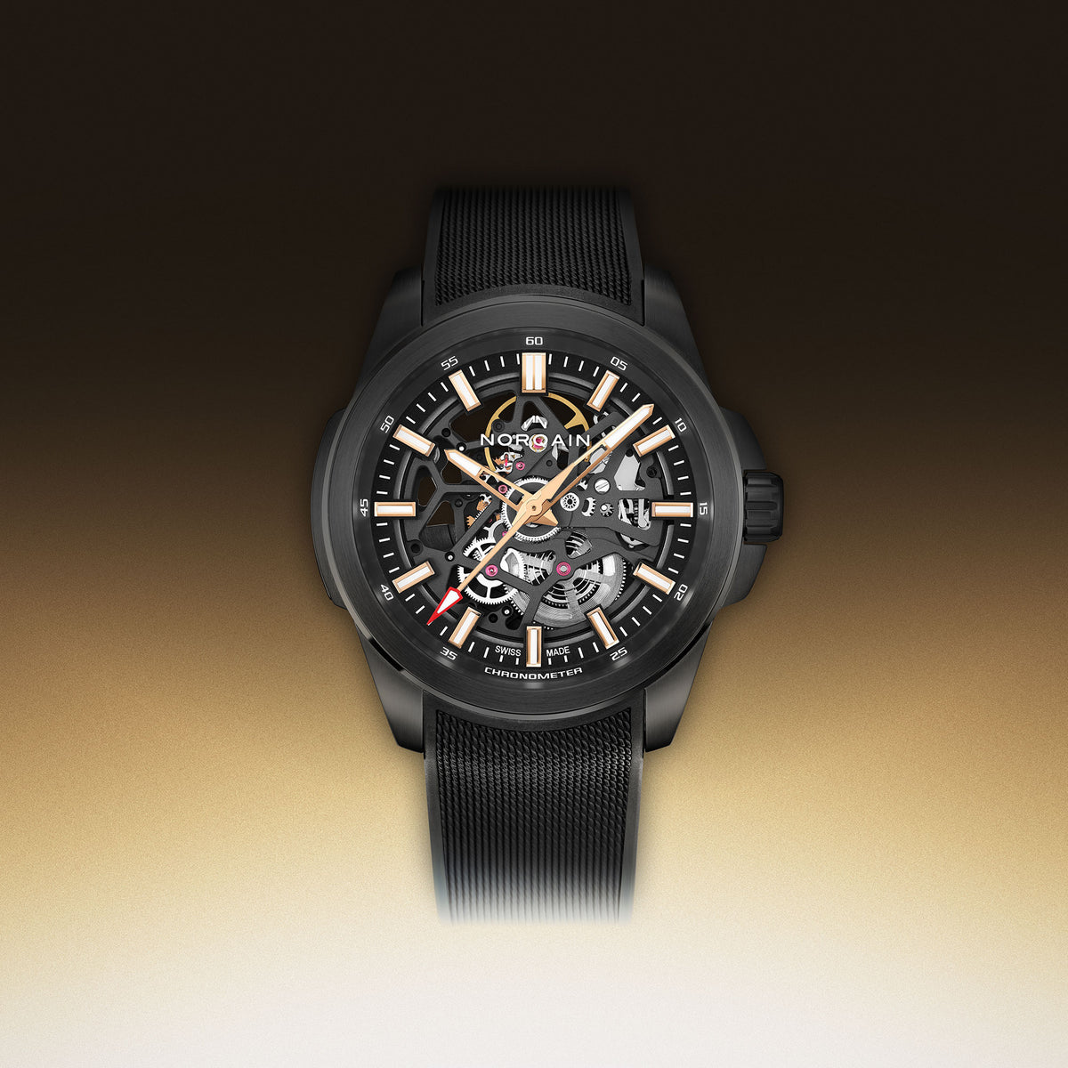 NORQAIN Independence Skeleton 42mm Titanium Automatic Watch N3000.07T01.B03.R01