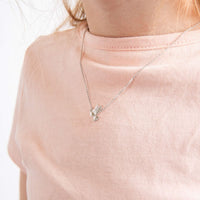 D for Diamond Flying Dove Silver Pendant - Michael Jones Jeweller