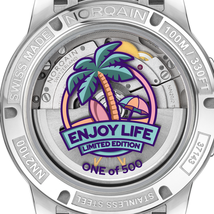 NORQAIN Freedom GMT Enjoy Life “Holiday” Automatic Watch N2100.22S02.W01.R01