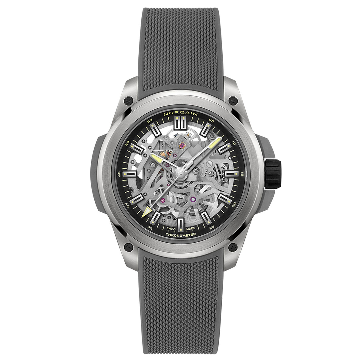 NORQAIN Wild ONE Skeleton Titanium Limited Edition 39mm Automatic Watch N3001.26T01.B01.R02