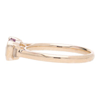 Amethyst and Diamond Elongted 9ct Yellow Gold Ring - Michael Jones Jeweller