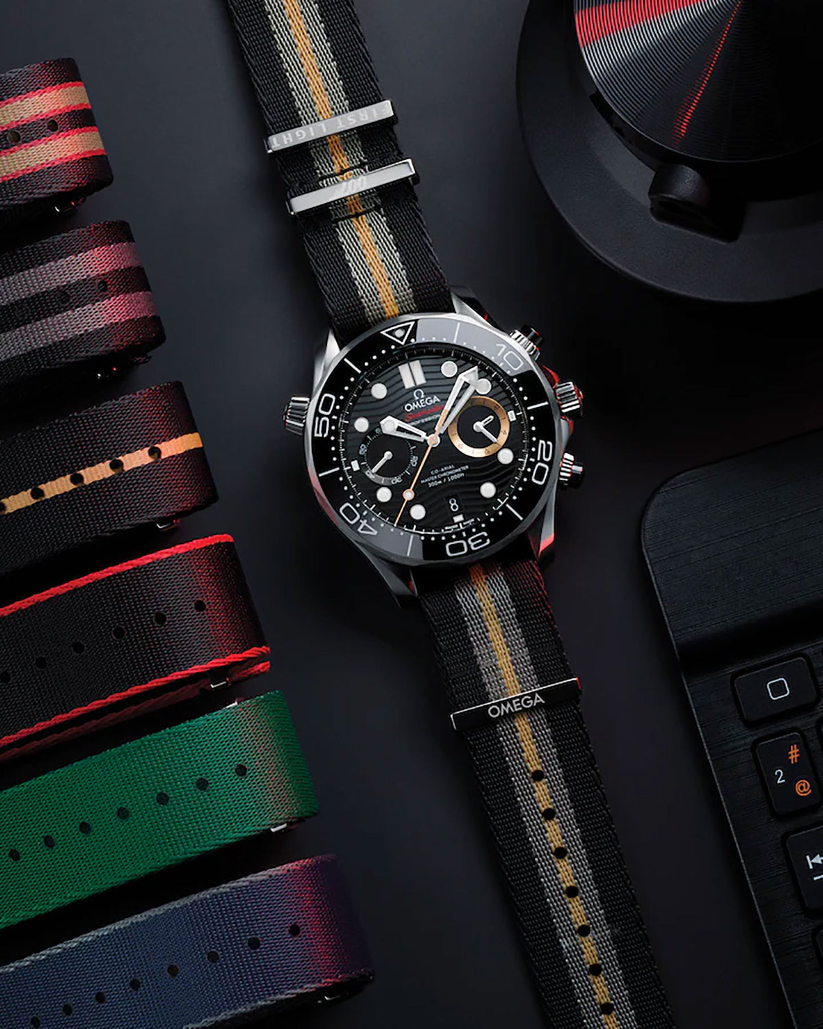 OMEGA Seamaster Diver 300m 007 First Light Co-Axial Master Chronometer Chronograph 44mm O21032445101002