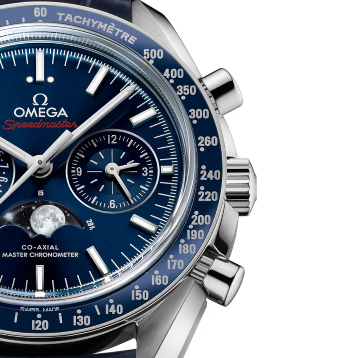 Omega Speedmaster Moonwatch Co-Axial Master Chronometer Moonphase Chronograph 44mm Watch O30433445203001