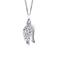 D for Diamond Wings Silver Pendant - Michael Jones Jeweller