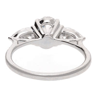 Laboratory Grown 2.58ct Diamond Three Stone Platinum Ring