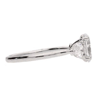 Laboratory Grown 2.58ct Diamond Three Stone Platinum Ring