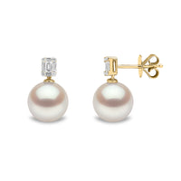 Yoko Starlight South Sea Pearl and Diamond18ct Yellow Gold Earrings
