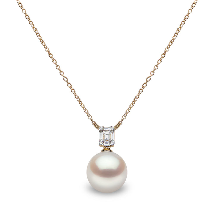 Yoko Starlight South Sea Pearl and Diamond 18ct Yellow Gold Necklace