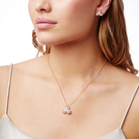 Yoko Petal Akoya Pearl and Diamond 18ct Rose Gold Necklace