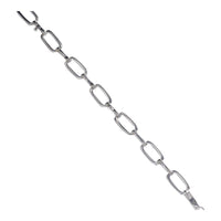 Silver Rectangular Link Bracelet