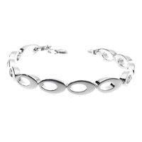 Oval Link Silver 19cm Bracelet