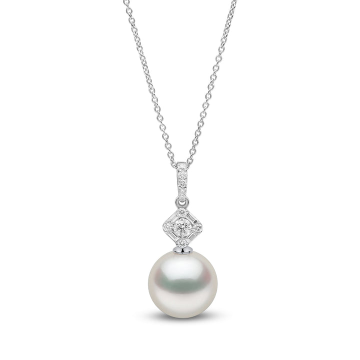 Yoko Starlight South Sea Pearl and Diamond 16ct White Gold Nova Pendant