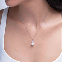 Yoko Starlight South Sea Pearl and Diamond 16ct White Gold Nova Pendant