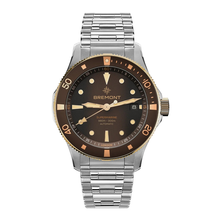 Bremont Supermarine 300m Date Bi-Colour Automatic Watch SM40-DT-BI-BR-B