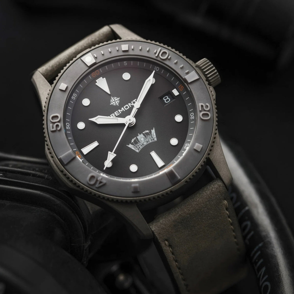Bremont HMAF Supermarine 40mm Date Limited Edition Automatic Watch SM40-DT-GRSS-HMAF-L-S