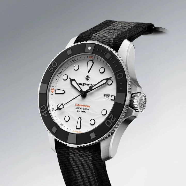 Bremont Supermarine 500M Polar White Automatic Watch SM43-DT-BKCER-WH-N-S